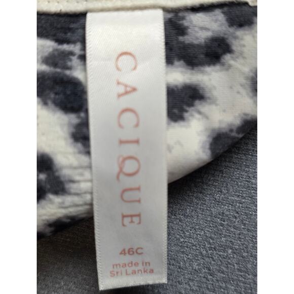 Cacique 46C Lightly Lined Balconette Bra Wide Comfort Adjustable Strap Underwire - Picture 3 of 7